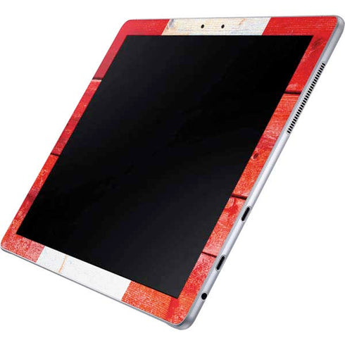 Canada Flag Light Wood Galaxy Book 12in Skin